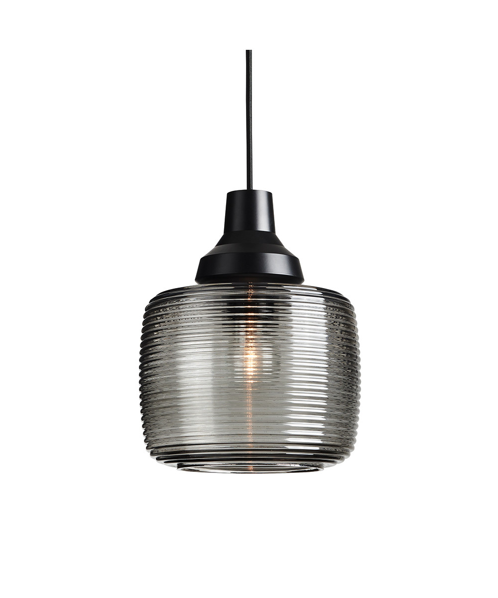 Image of New Wave Stripe Pendelleuchte Smoke - Design By Us bei Lampenmeister.ch